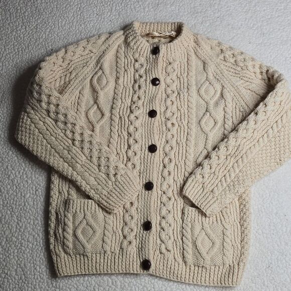 919 Blarney Woollen Mills Supersoft Merino Wool Aran Lumber Small - Picture 3 of 11